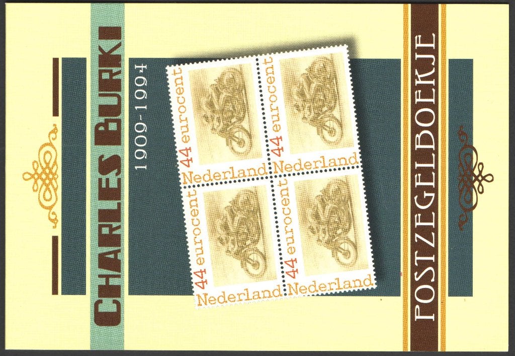 Nederland Persoonlijk Postzegelboekje Charli Burki (2), Ophalen of Verzenden, Na 1940, Postfris