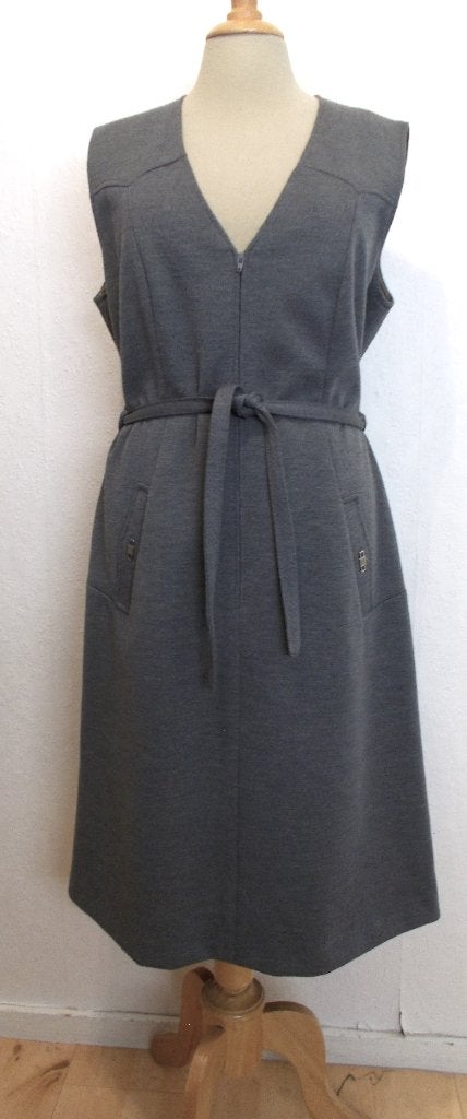 Mooie sportieve lichtbruine vintage dress van Trevira! 42, Bruin, Verzenden, Maat 42/44 (L), Zo goed als nieuw
