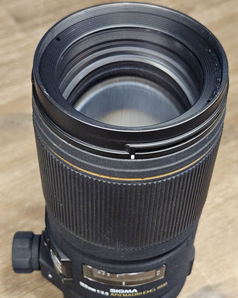 Sigma 180mm macro voor Canon EF met B+W filter en draagtas, Ophalen, Sigma, 180 mm, Zo goed als nieuw