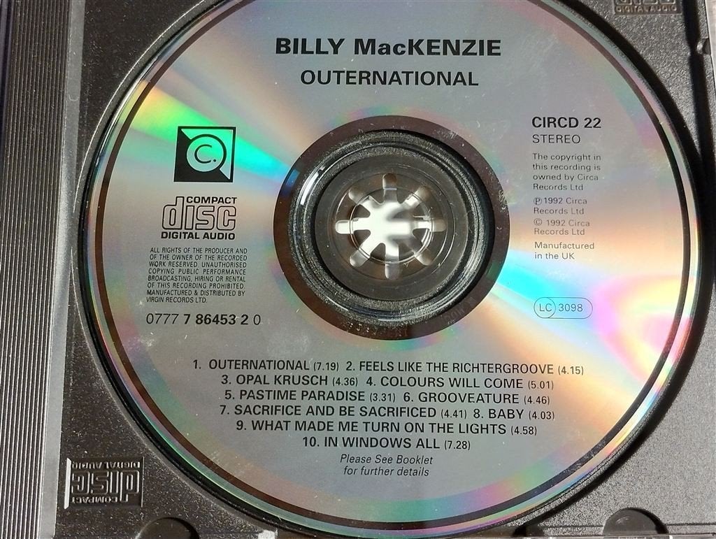 Billy MacKenzie - Outernational, Ophalen of Verzenden, Zo goed als nieuw