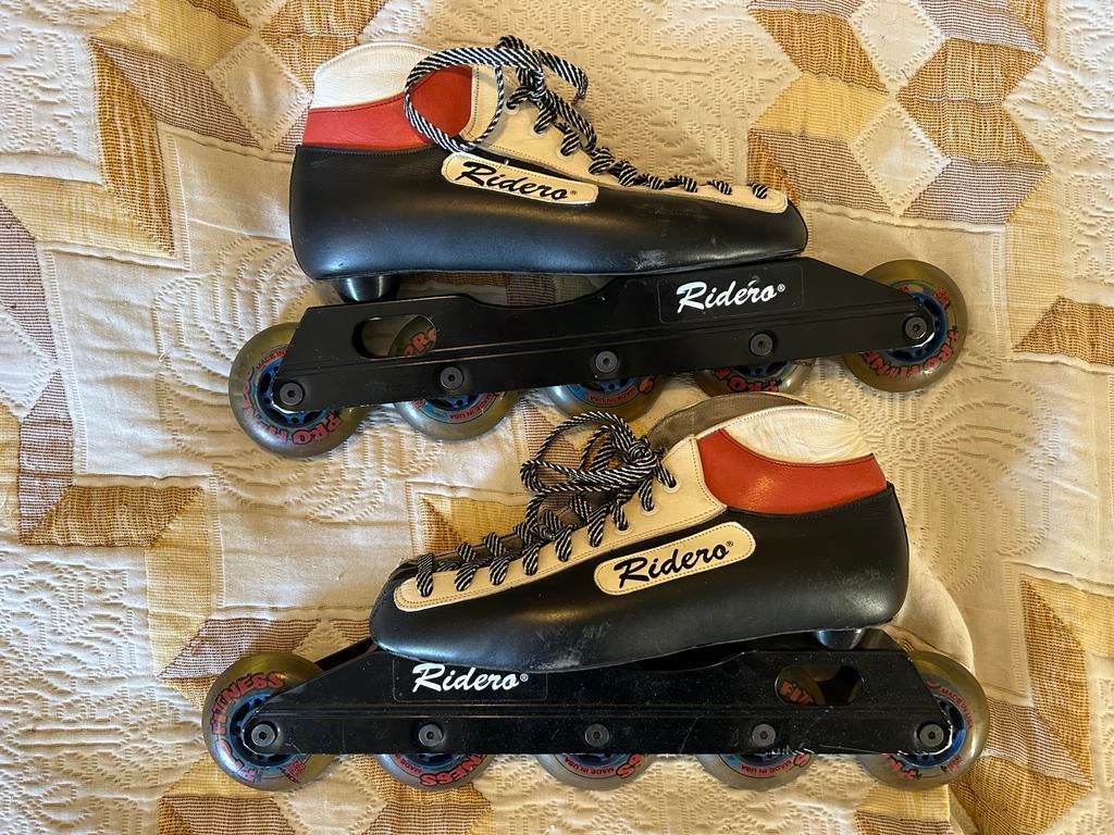 Leren inline skates skeelers maat 40 - Zeer goede staat, Sport en Fitness, Overige merken, Ophalen of Verzenden, Zo goed als nieuw