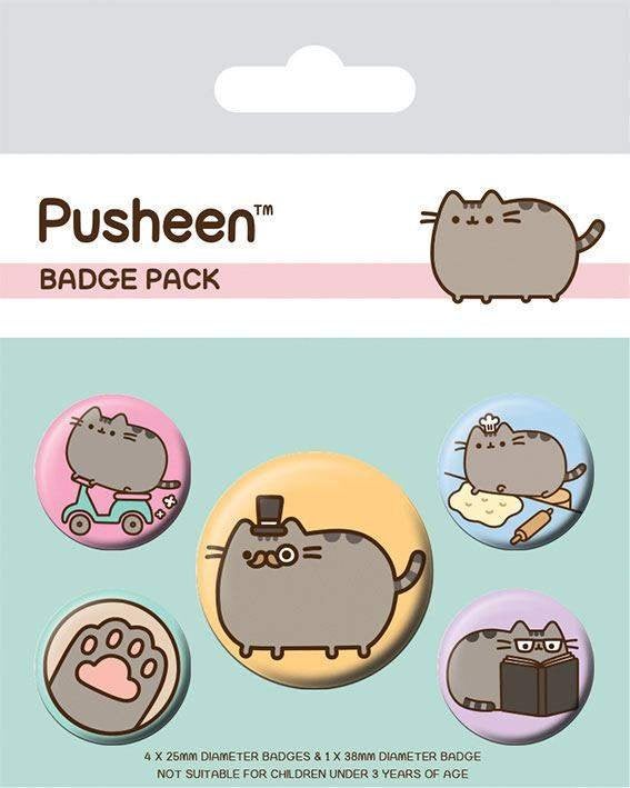 Pusheen button set, Ophalen of Verzenden, Nieuw, Tv, Gebruiksvoorwerp