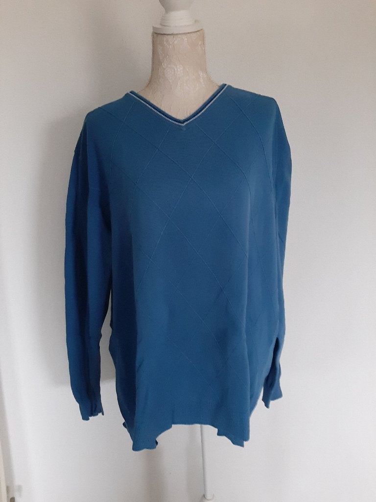 Herentrui Angelo Litrico maat 2XL, Ophalen, Gedragen, Blauw, Trui of Vest