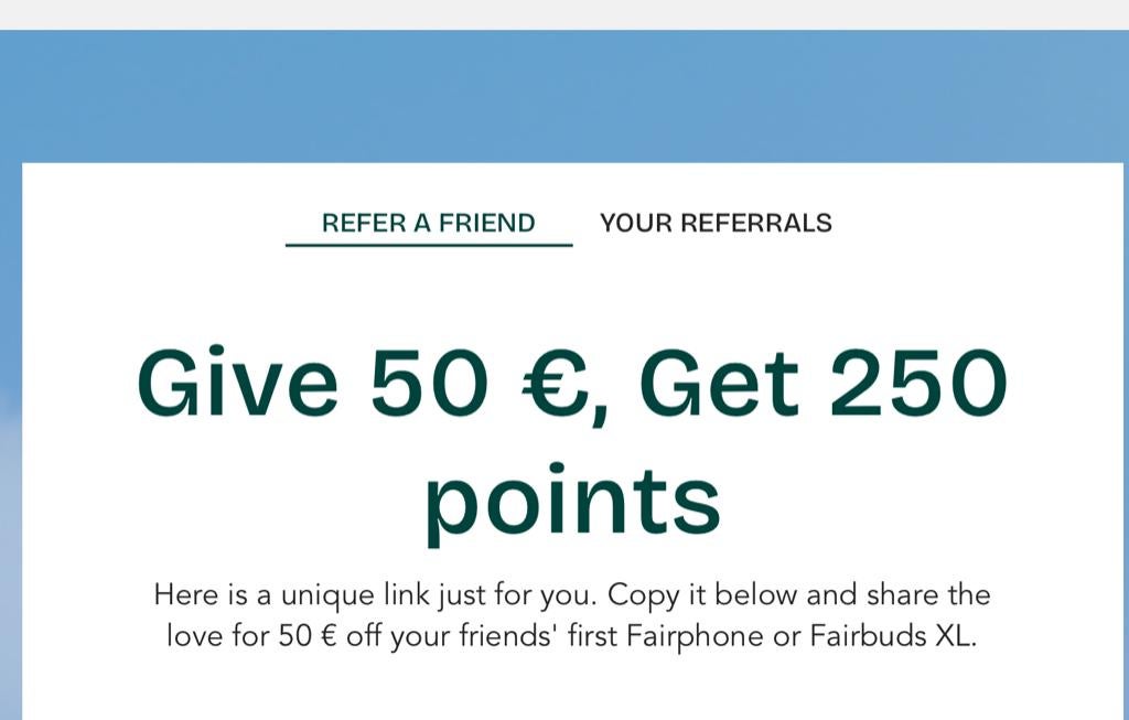 Fairphone korting (€50), Eén persoon, Kortingsbon, Overige typen