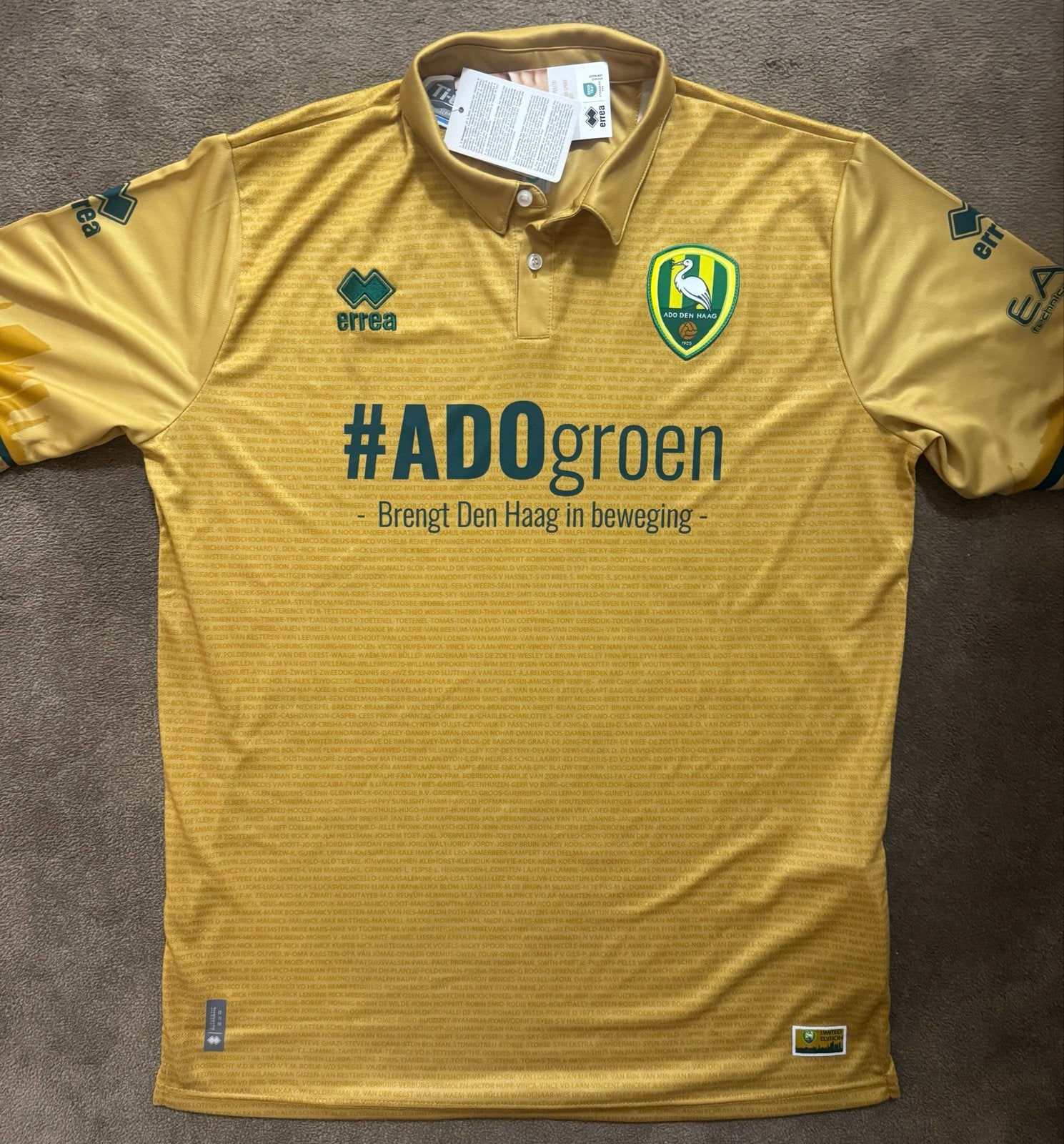 ADO Den Haag Limited Edition Gouden Shirt XXXL, Ophalen of Verzenden, Nieuw