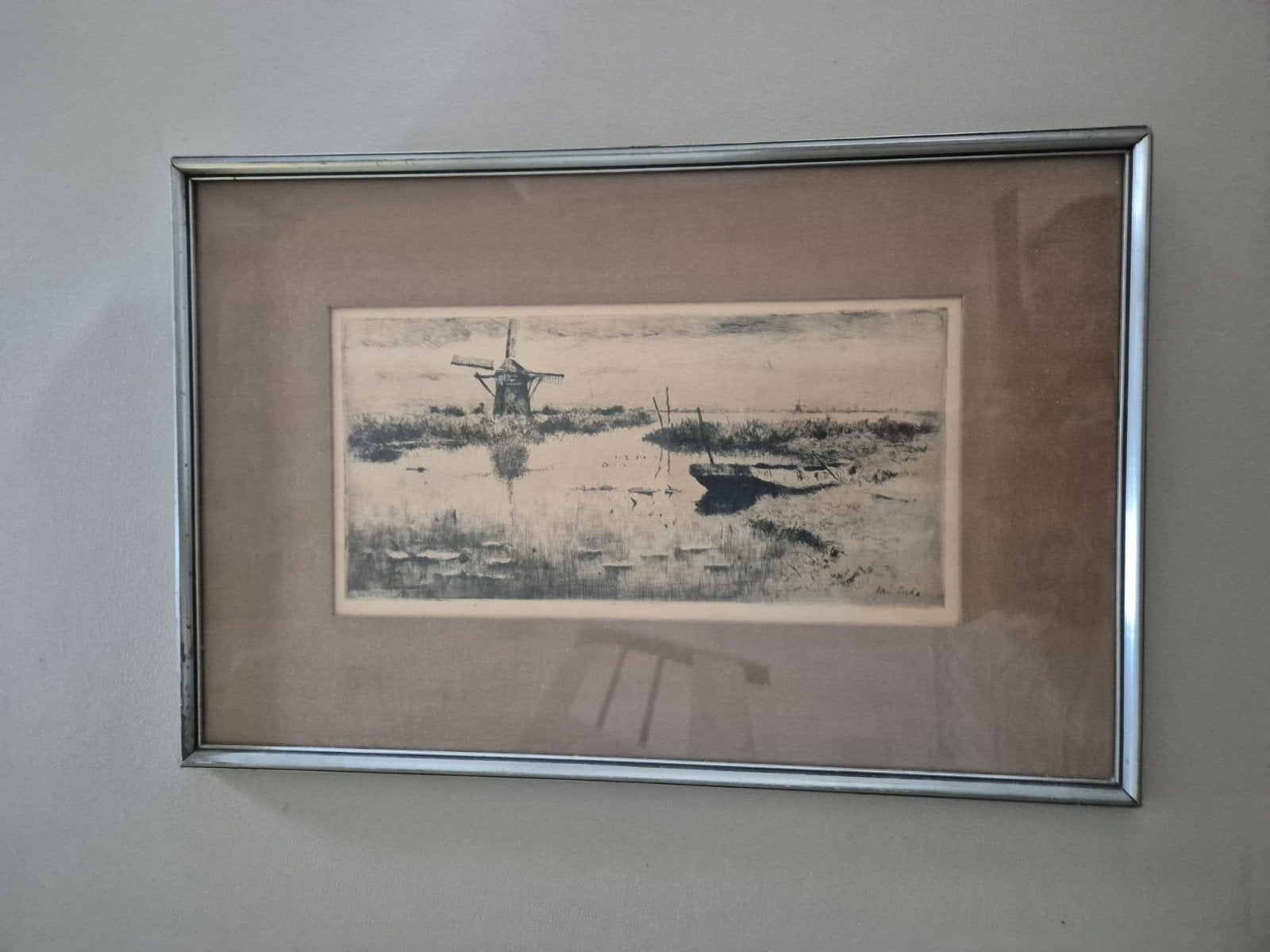 Jan Sirks,  ets van Reeuwijk, Antiek en Kunst, Ophalen of Verzenden