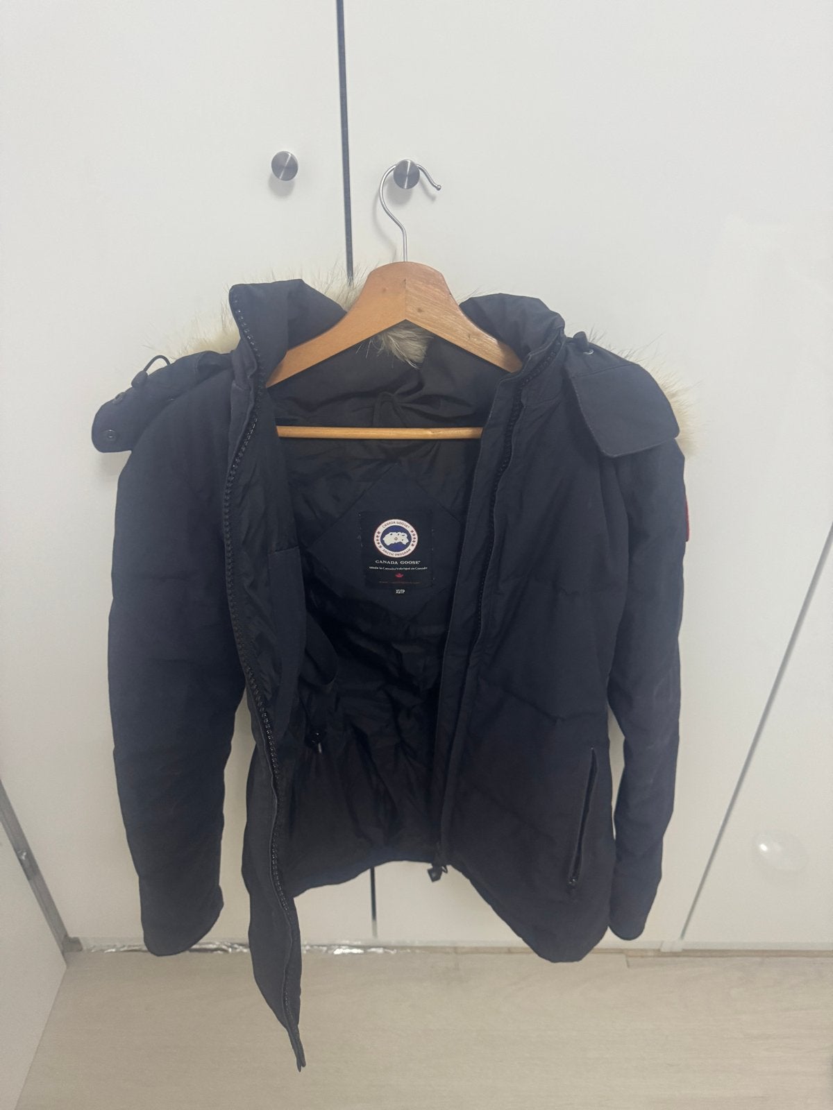 Canada Goose jas, zwart, maat XS, Kleding | Dames, Jassen | Winter, Ophalen of Verzenden, Gedragen, Maat 34 (XS) of kleiner, Zwart