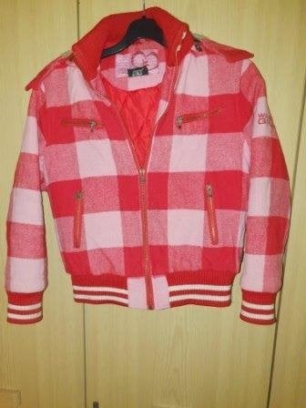 Winterjas Coolcat Girls mt.158-164 rood-roze 65 wol/35 visco, Meisje, Coolcat, Ophalen of Verzenden, Zo goed als nieuw