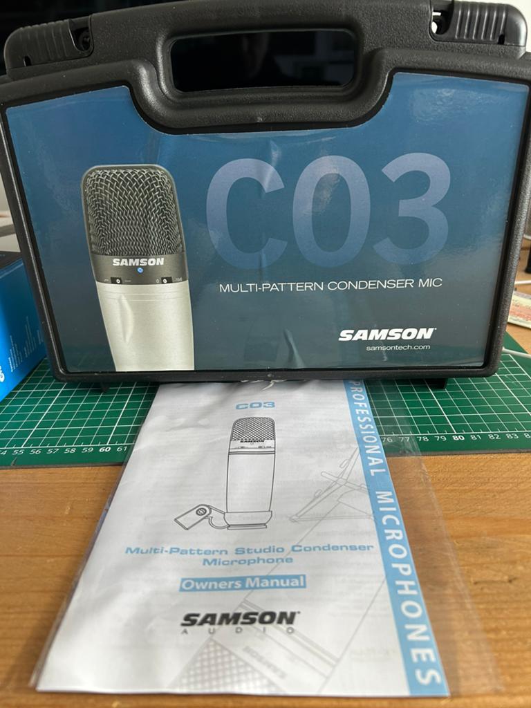 Samson CO3 condensator + Devine SHM7A shockmount, Ophalen of Verzenden, Zo goed als nieuw, Studiomicrofoon