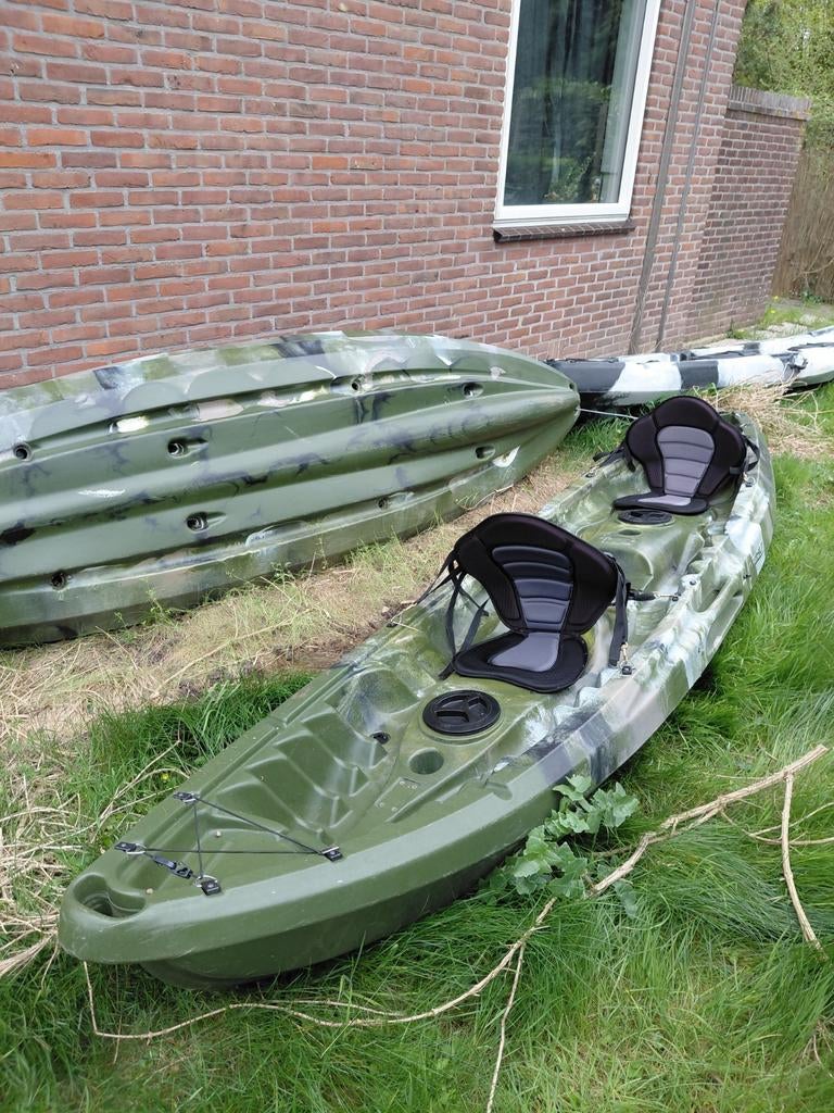 Sunshine 370 Tandem kajak, incl. zit/rugsteunen & peddels, Watersport en Boten, Kajaks, Zo goed als nieuw, Ophalen