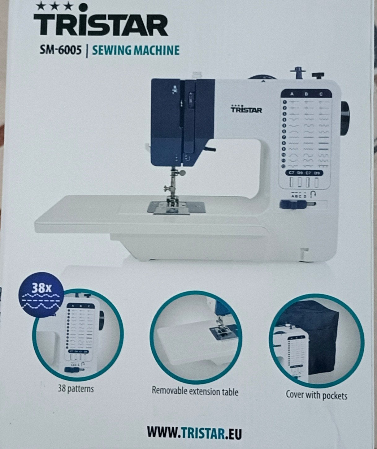 Nieuwe Tristar SM-6005 Naaimachine - Ongebruikt!, Ophalen of Verzenden, Nieuw, Naaimachine, Overige merken