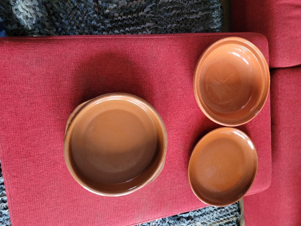 Terracotta schalen, Ophalen, Gebruikt, Overige merken, Schaal of Schalen