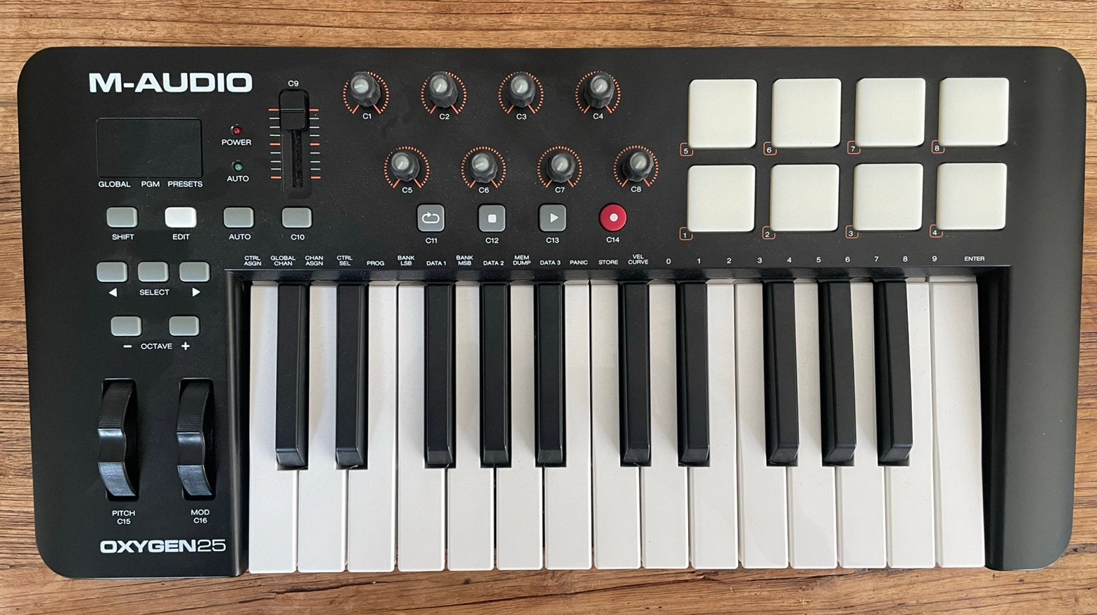 M-Audio Oxygen 25 midi keyboard, Muziek en Instrumenten, Ophalen of Verzenden, Zo goed als nieuw