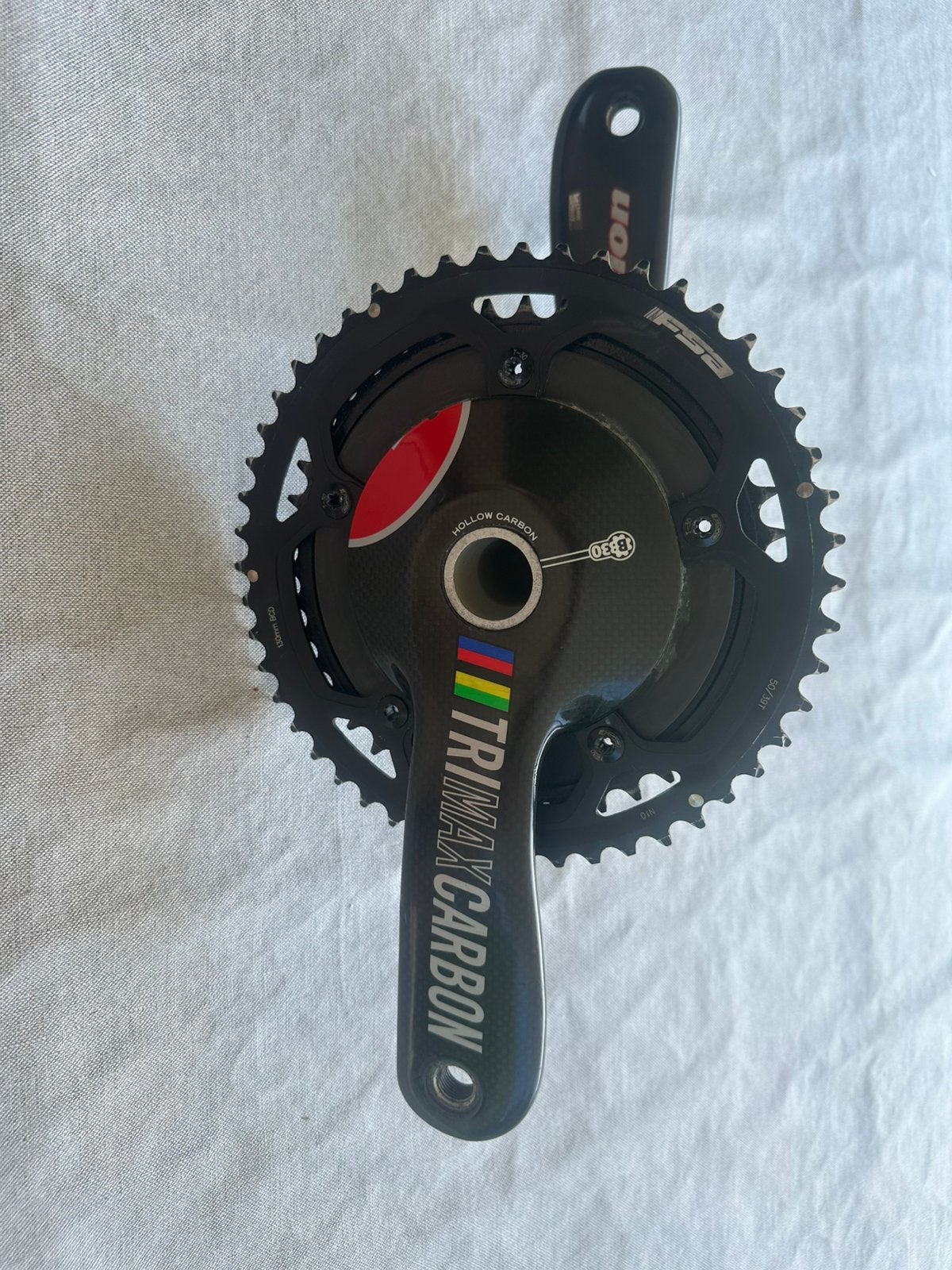 Vision TRIMAX Carbon crankstel, Fietsen en Brommers, Fietsonderdelen, Ophalen of Verzenden, Zo goed als nieuw, Crankstel of Pedalen