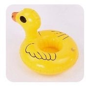 Inflatable pool drink cup holder floater duck or flamingo, Ophalen of Verzenden, Nieuw