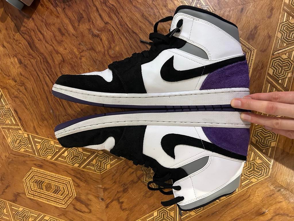 Air Jordan Mid SE Varsity Purple - Maat 49,5, Ophalen of Verzenden, Zo goed als nieuw, Overige kleuren, Sneakers of Gympen