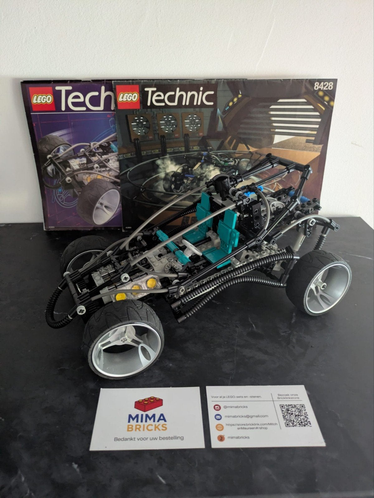 Lego Technic 8428 Turbo Commando Complete Set, Gebruikt, Lego, Ophalen of Verzenden, Technic