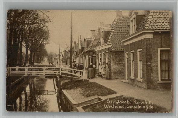St. Jacobi Parochie FOTOKAART Westeinde Smalle zijde st 1924, Verzamelen, Ophalen of Verzenden, Voor 1920, Gelopen, Noord-Holland
