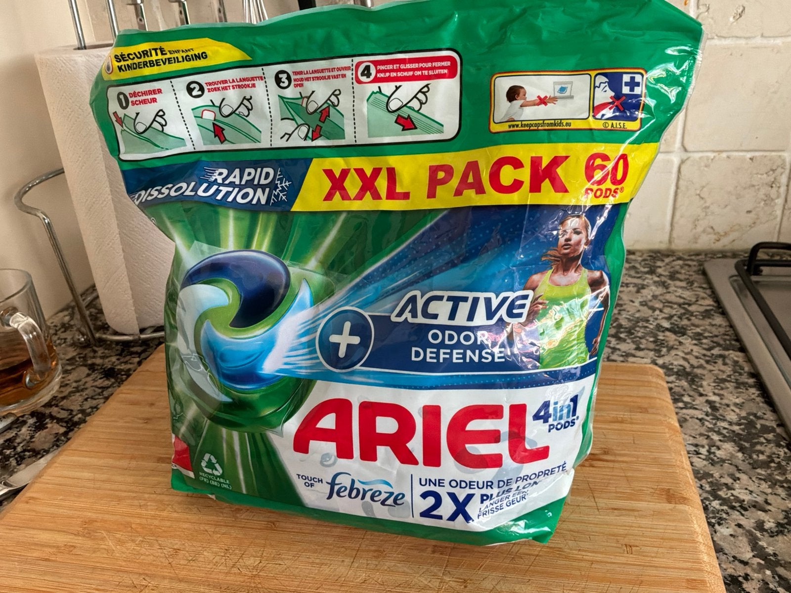 Ariël pods voor de was .xxlpack 60 stuks, Ophalen of Verzenden