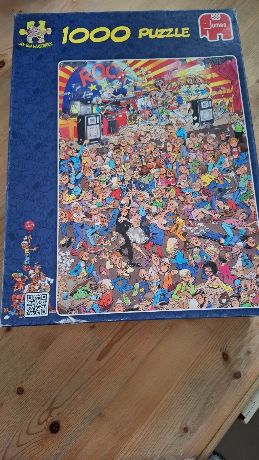 Oude van Haasteren puzzel 1000 stukjes Rock around the clock, Ophalen of Verzenden, 500 t/m 1500 stukjes, Zo goed als nieuw