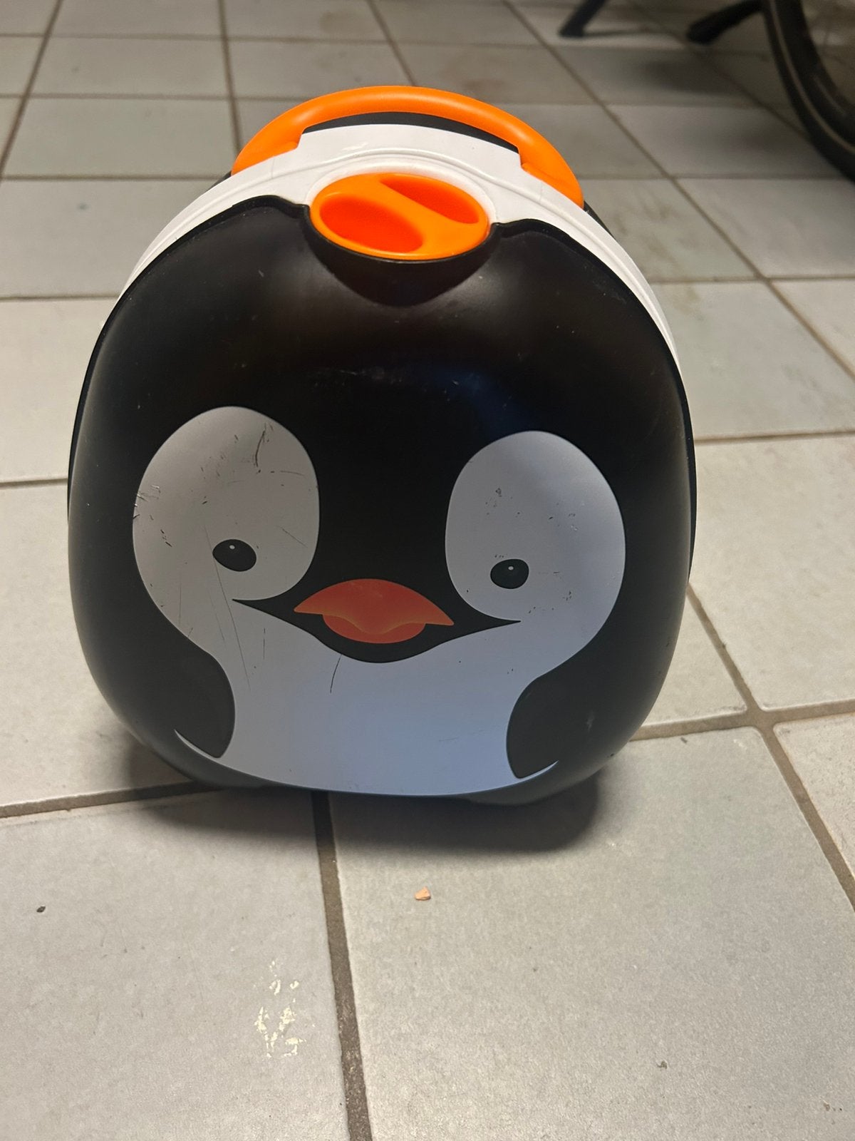 My carry potty pinguin plaspotje, Ophalen, Gebruikt