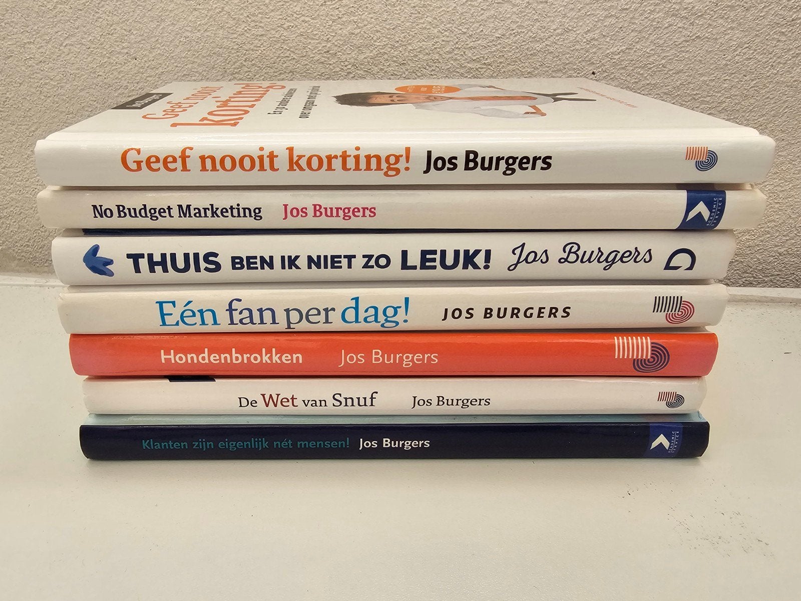 Jos Burgers boekenpakket - 7 titels over marketing, Ophalen of Verzenden, Gelezen, Jos Burgers