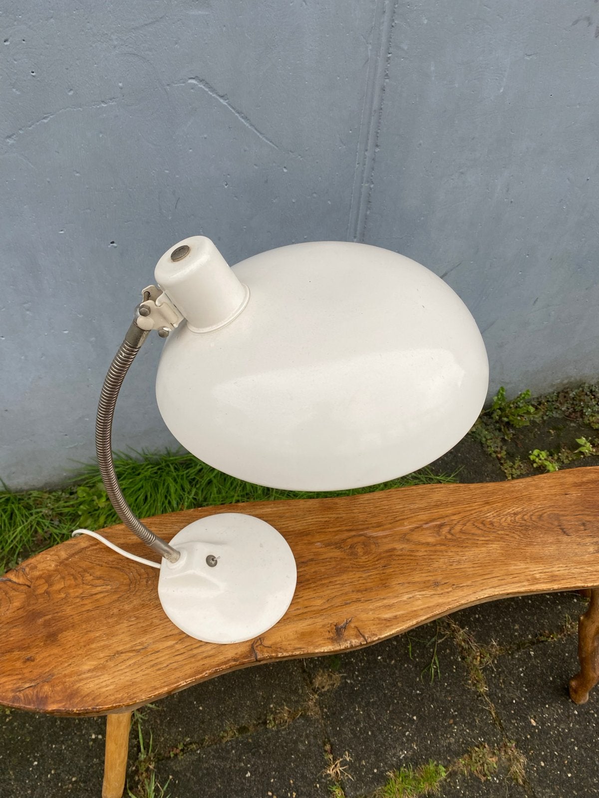 BAUHAUS bureau lamp, goed werkende staat, Bureaulamp, Vintage, Wit, Ophalen of Verzenden