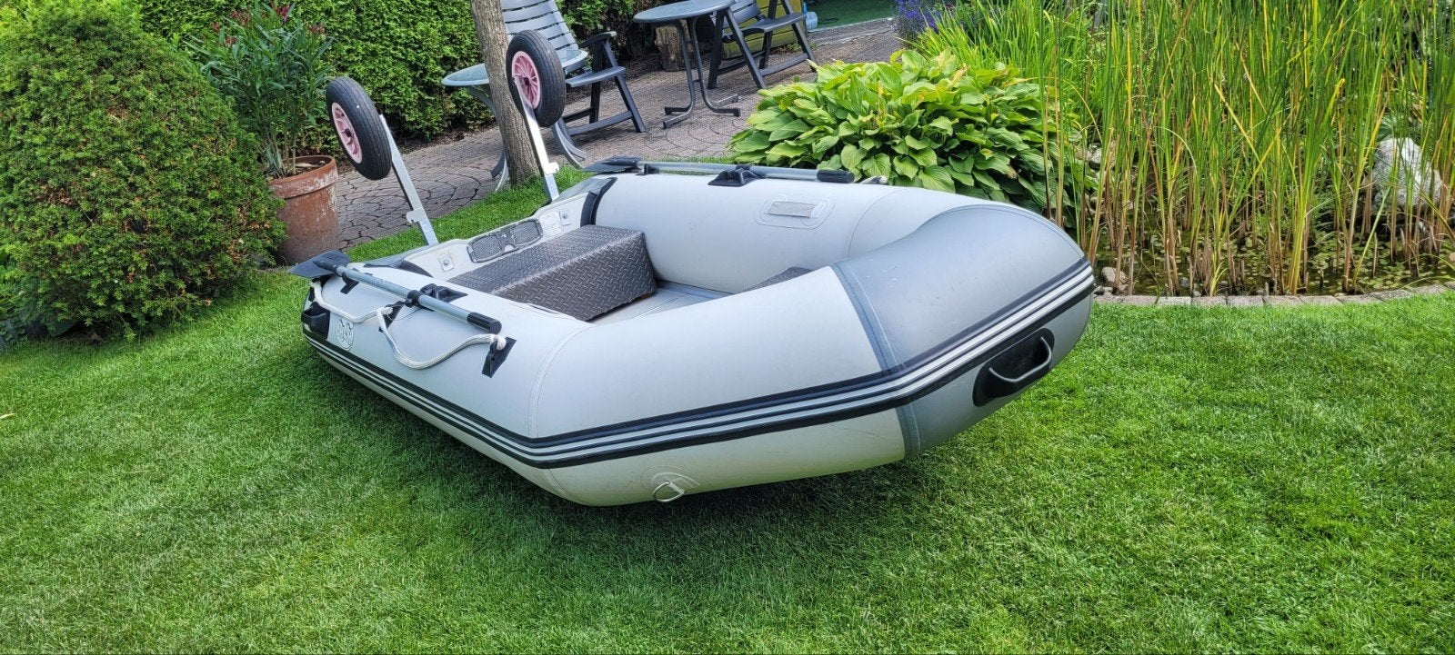 rubberboot met buitenboordmotor 8 pk evinrude, Ophalen, Gebruikt, Motor en Techniek
