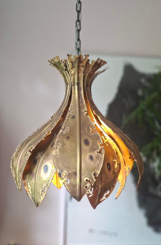 Svend Aage Holm Sørensen onion lamp brutalist, Ophalen of Verzenden