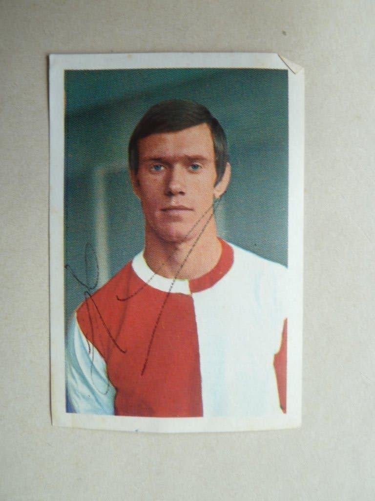 v.d.Hout plaatje. Henk.Wery. Feyenoord  met handtekening, Ophalen of Verzenden, Zo goed als nieuw, Feyenoord, Poster, Plaatje of Sticker