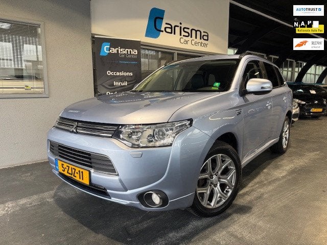 Mitsubishi Outlander 2.0 PHEV instyle Schuifdak|Leder|Navi|T, Zwart, 4 cilinders, Blauw, Bedrijf
