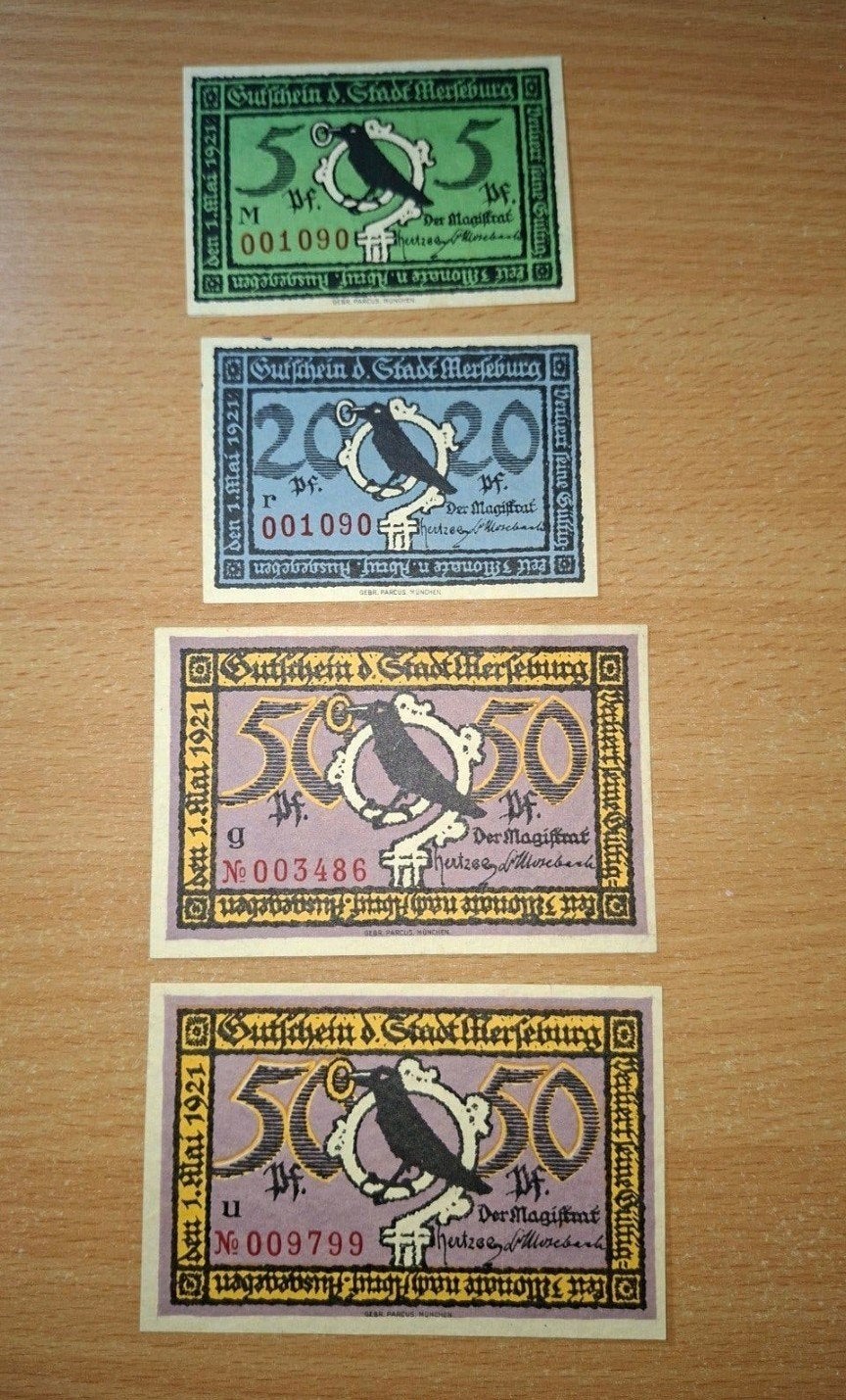 Duits Notgeld Merseburg Noodgeld, Ophalen of Verzenden, Duitsland