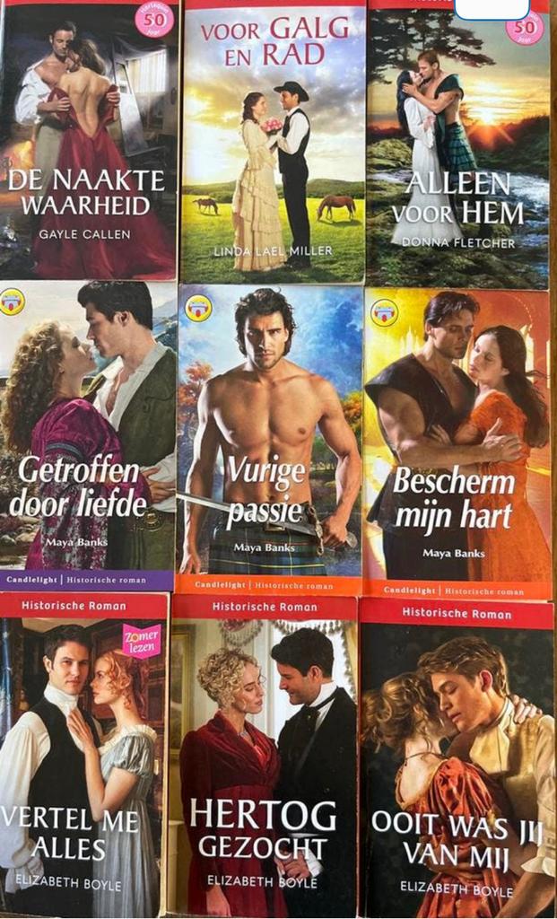 9 Historische Romans, oa Linda Lael Miller, Maya Banks, Boeken, Ophalen of Verzenden, Zo goed als nieuw