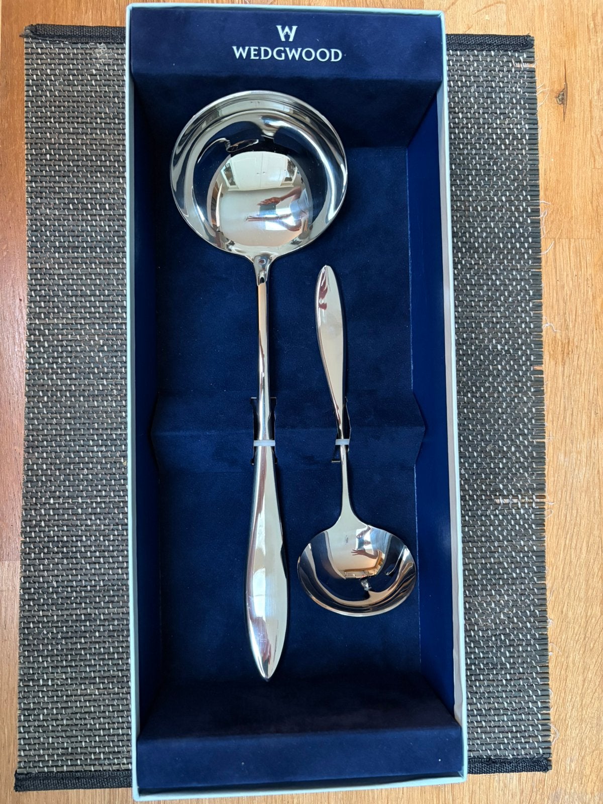 NIEUW Wedgewood Metropolitan soeplepel en sauslepel, Ophalen of Verzenden, Nieuw, Rvs of Chroom