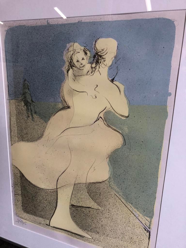 Litho van Ronald Tolman in lijst, Ophalen
