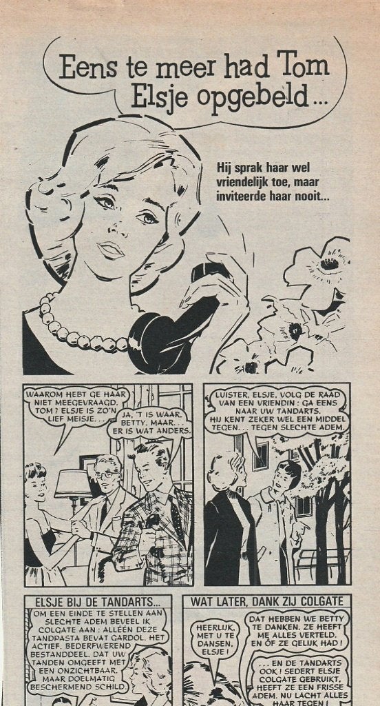 Retro reclame 1962 Colgate tandpasta Tom en Elsje, Verzenden, Overige typen