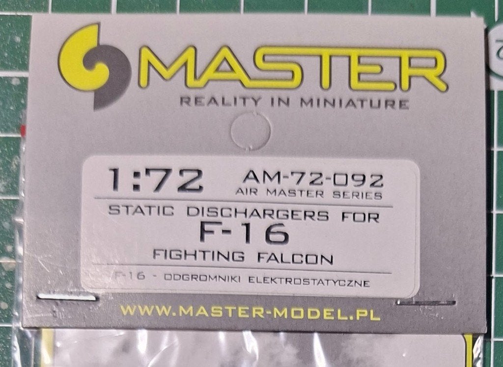 Master Model Static Dischargers AM-72-092 F-16 1:72 2, Overige merken, 1:72 tot 1:144, Nieuw, Ophalen of Verzenden