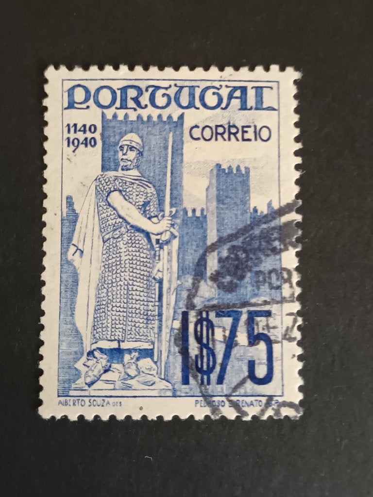 Postzegel Portugal, Verzenden, Portugal, Gestempeld