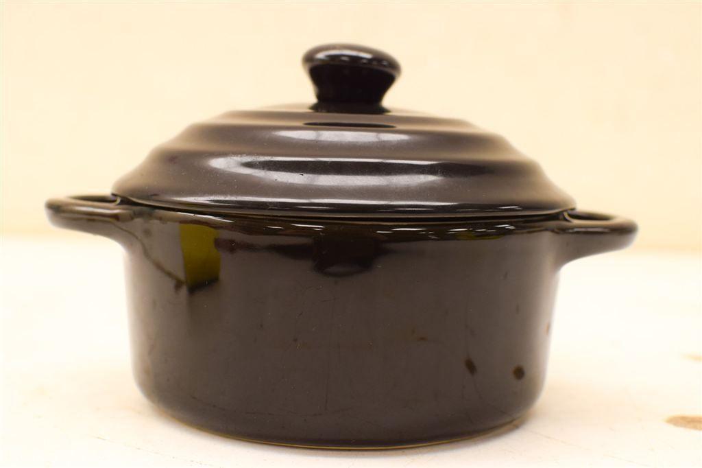 Mini pannetje van porselein / ovenschaaltje 49975, Huis en Inrichting, Keuken | Potten en Pannen, Ophalen of Verzenden, Gebruikt