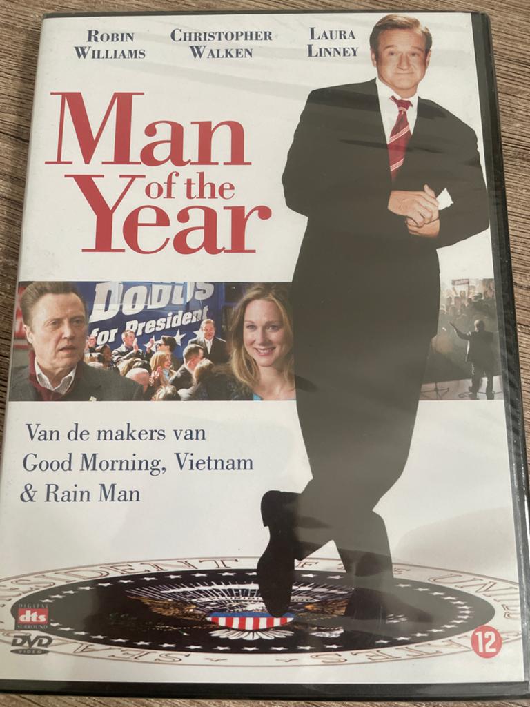 Man of the Year DVD - Robin Williams, Christopher Walken, Cd's en Dvd's, Vanaf 12 jaar, Ophalen of Verzenden, Nieuw in verpakking