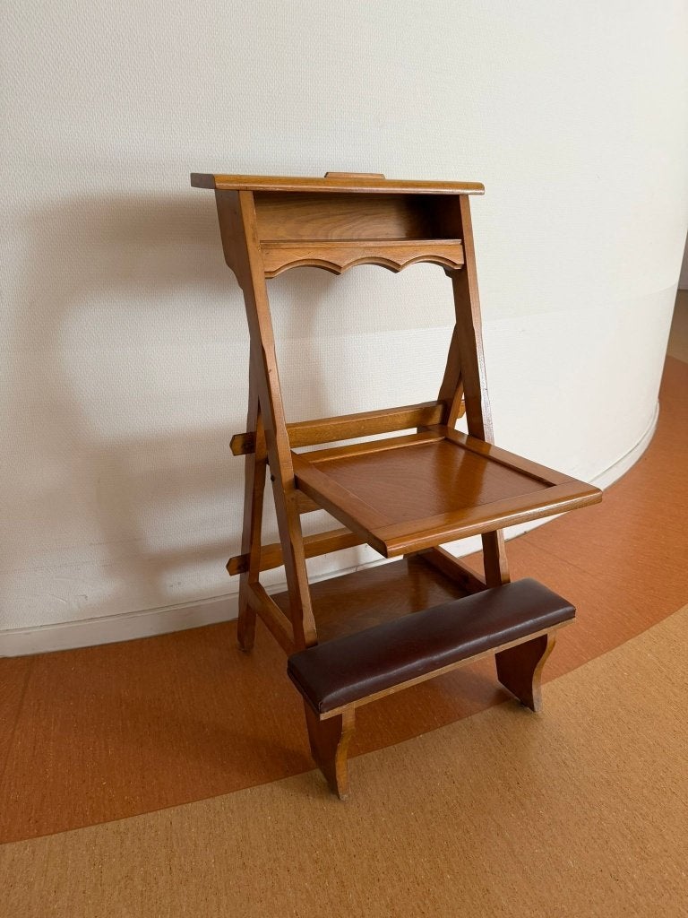 Antieke houten bidstoel, Antiek en Kunst, Antiek | Religie, Ophalen