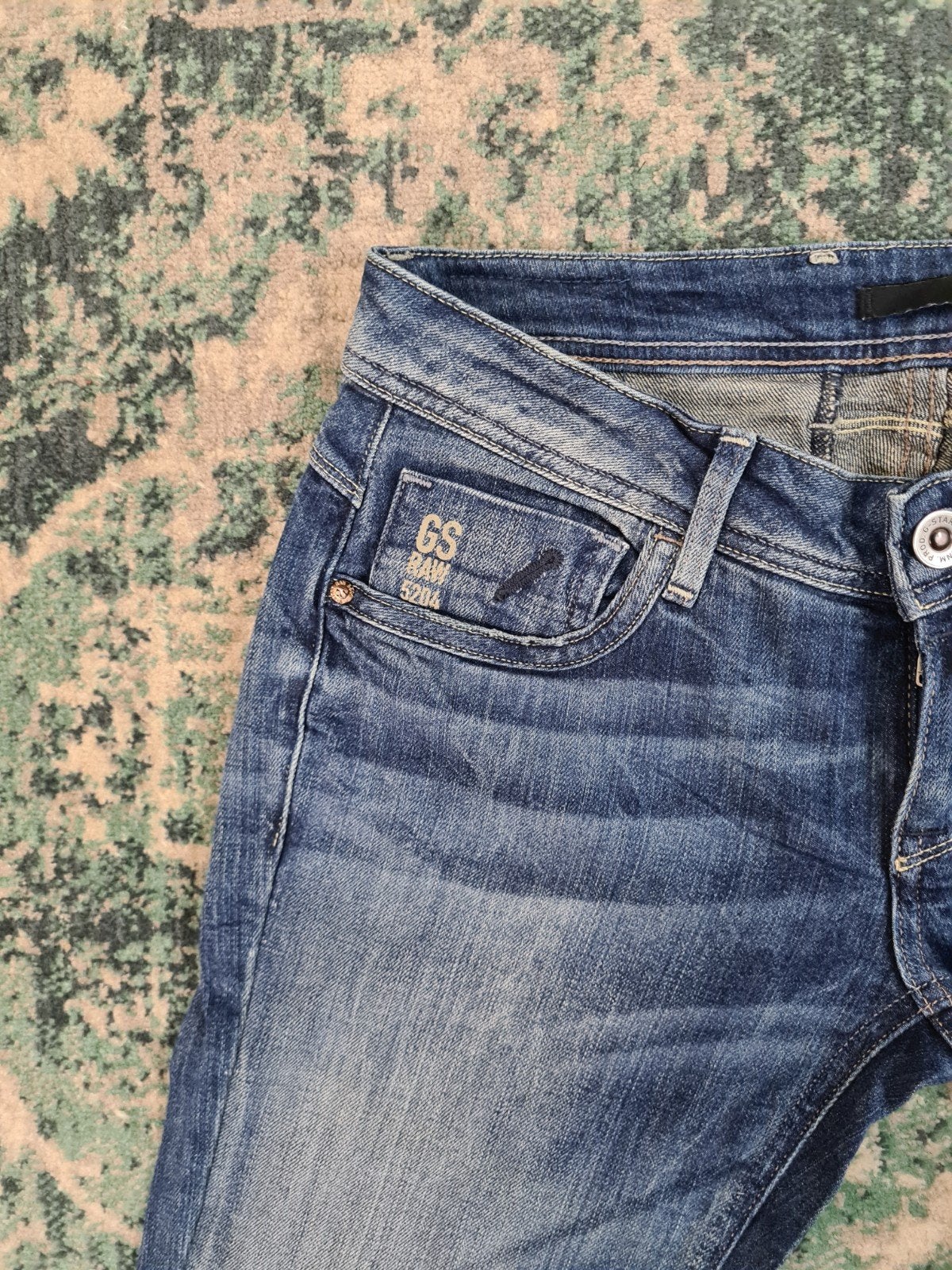 G-star raw attacc straight W28 L34 WMN Tulsi2834 Blauw, Blauw, Ophalen of Verzenden, Zo goed als nieuw, W28 - W29 (confectie 36)