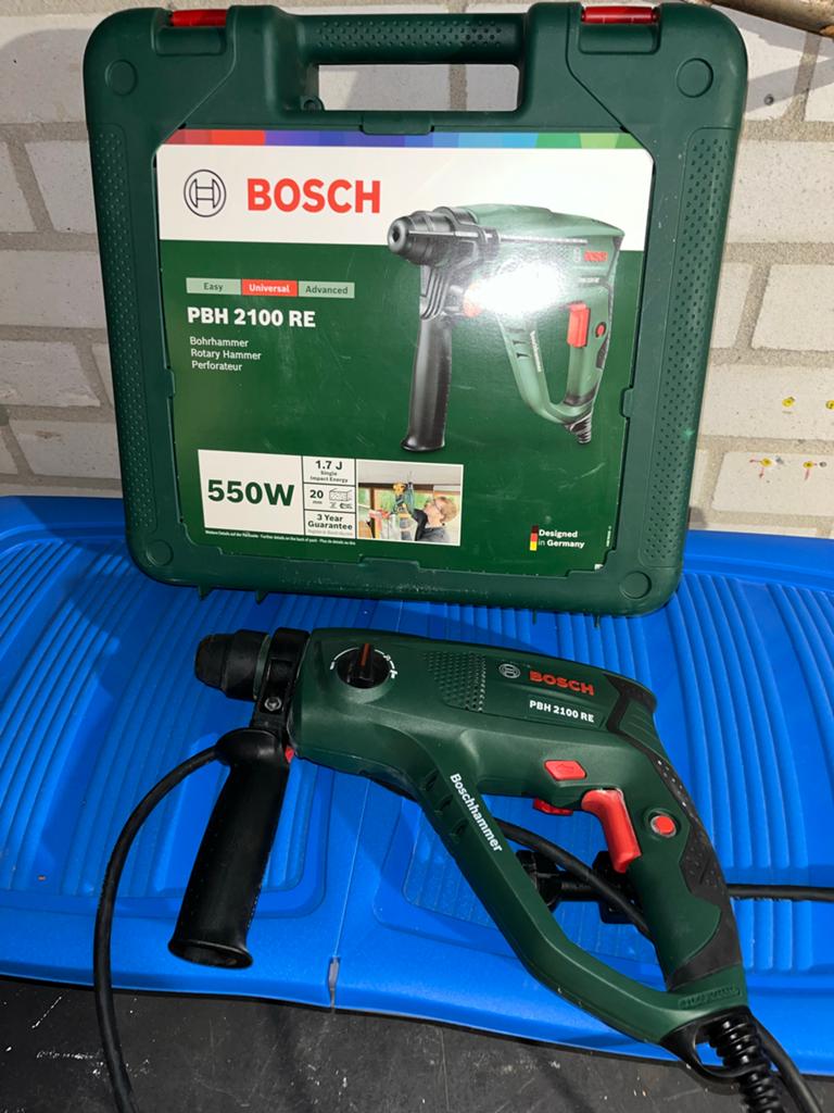 Bosch PBH 2100 RE Boorhamer - Zo goed als nieuw, Boor- en/of Breekhamer, Ophalen of Verzenden, Zo goed als nieuw, Klopboormechanisme