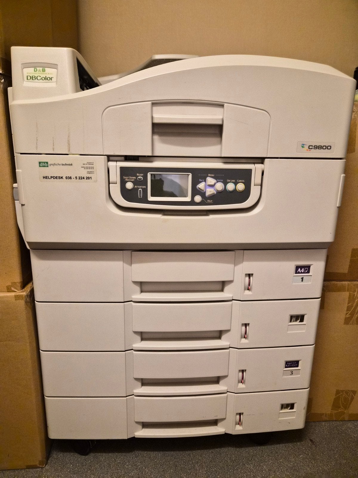 OKI C9800 All-in-one kleurenprinter, Computers en Software, Printers, Kleur printen, Gebruikt, OKI, All-in-one