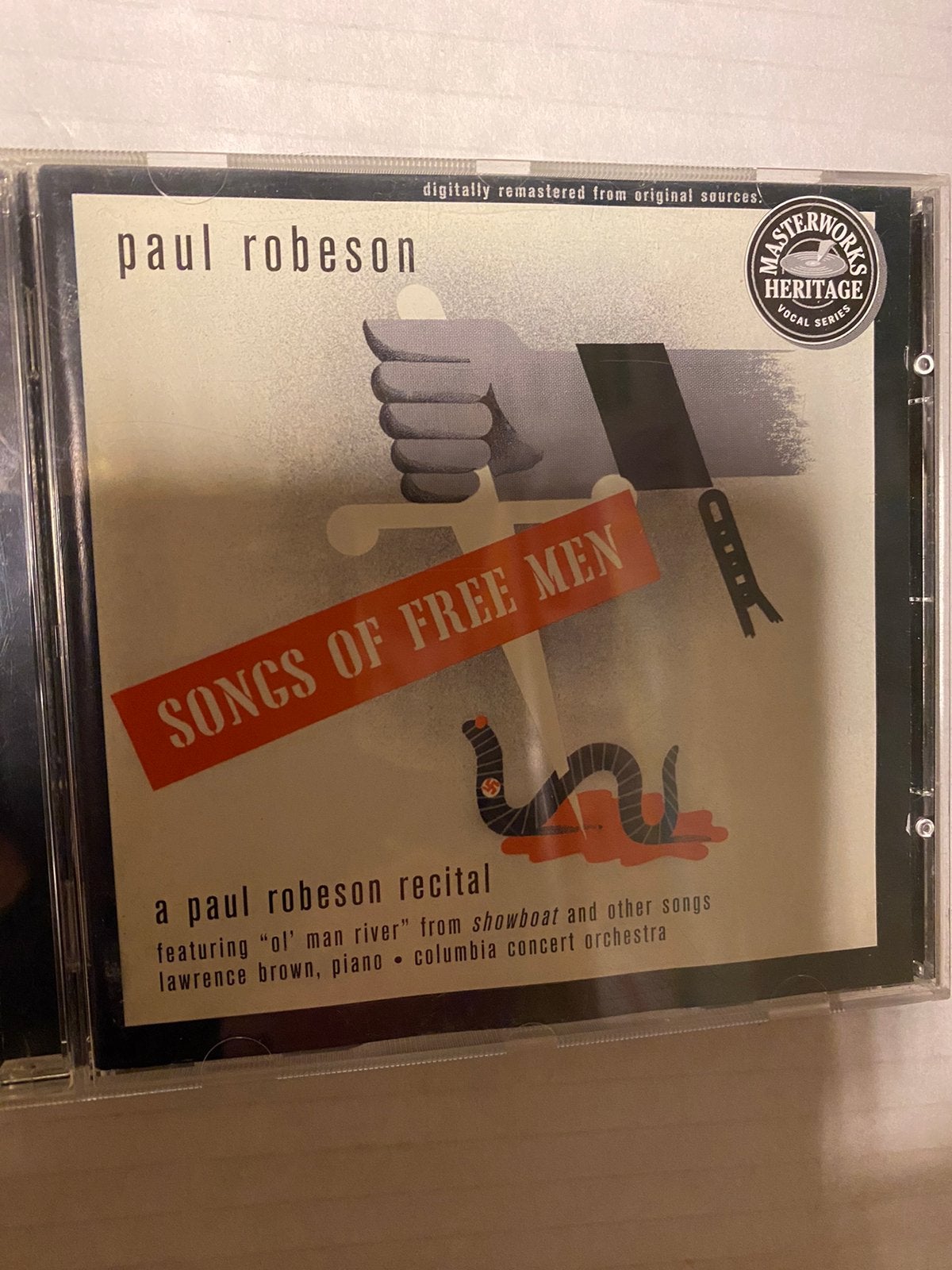 Paul robeson songs of free men, Ophalen of Verzenden, Zo goed als nieuw