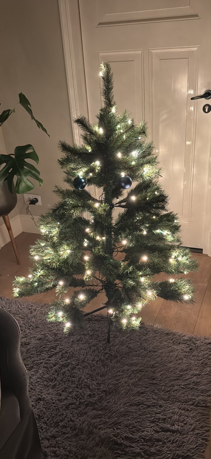 Kunstkerstboom met dimbare lampjes, Ophalen of Verzenden