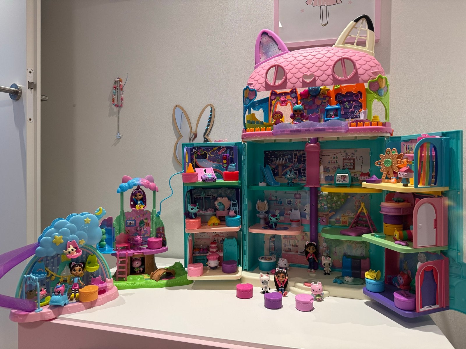 Complete Gabby's Poppenhuis Set met Grote Gabby Pop, Ophalen of Verzenden, Zo goed als nieuw, Overige typen