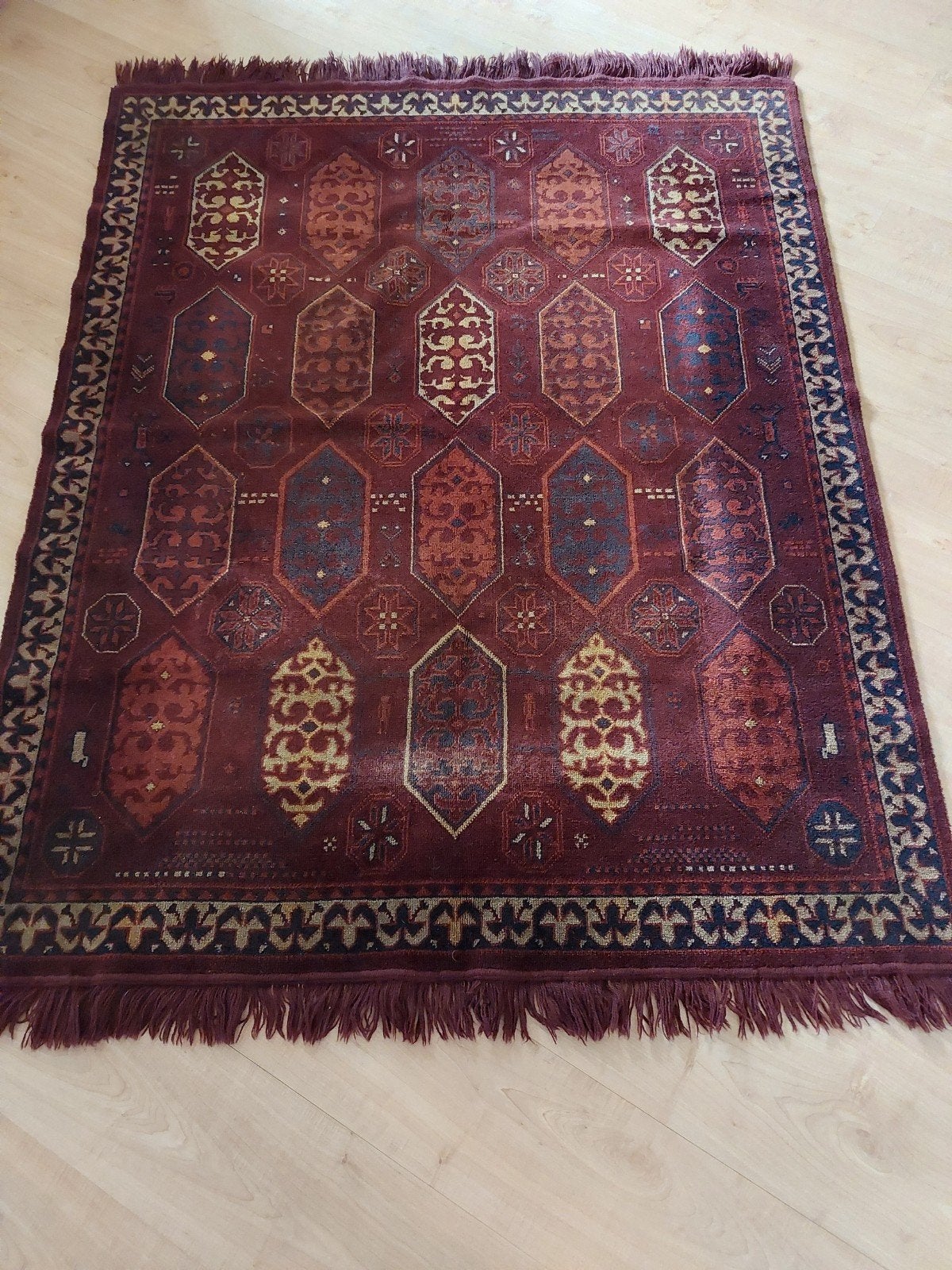 Tafelkleed Vintage Groot Tafelkleed 50er jaren., Ophalen of Verzenden, Gebruikt, Rechthoekig, 200 cm of meer