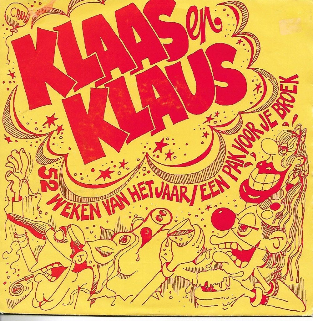 Klaas en Klaus – 52 Weken van het Jaar, Ophalen of Verzenden, Gebruikt, 7 inch, Nederlandstalig