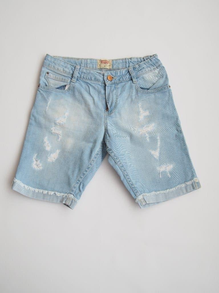 LEVI's korte spijkerbroek 164 in ~~nieuw~~ staat, Verzenden, Zo goed als nieuw, Jongen of Meisje, Broek